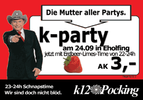 Flyer fr die Schools`s Out Party